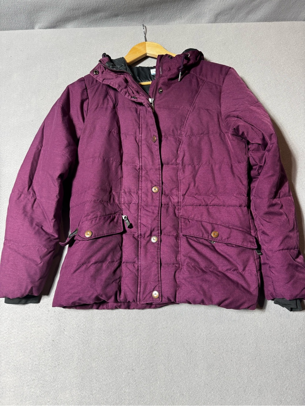 Columbia Women’s Small Plum Hooded Winter Puffer Parka Jacket
